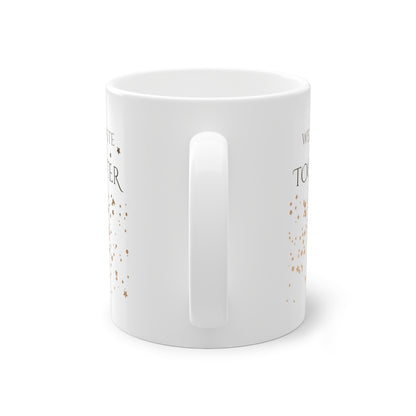 Weisse Tasse golden Glitter "weltbeste Tochter"