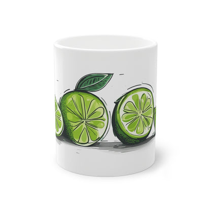 Weisse Tasse "Limonen"