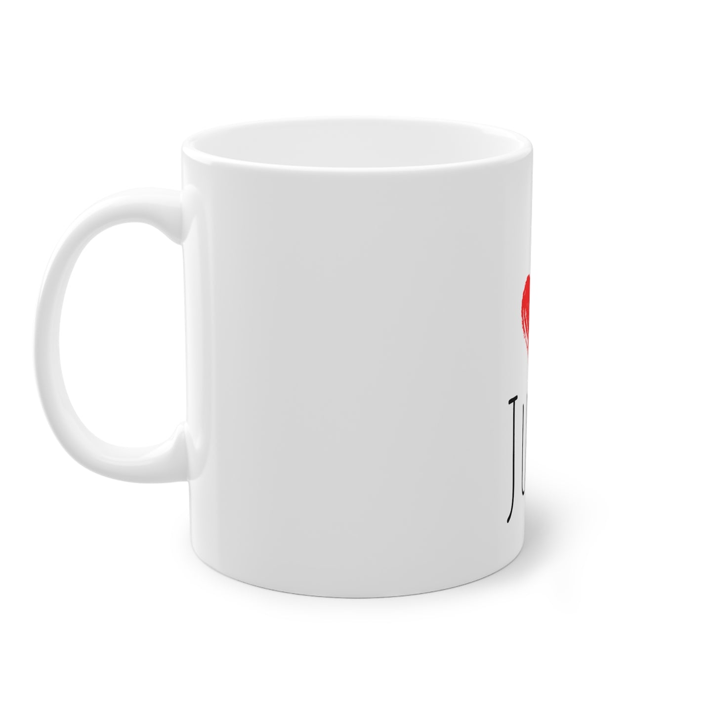 Weisse Tasse "I love Juist"