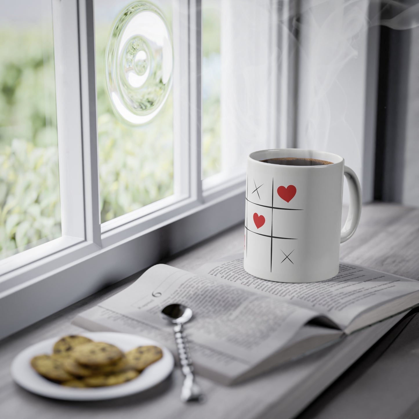 Weisse Tasse Opa Liebe