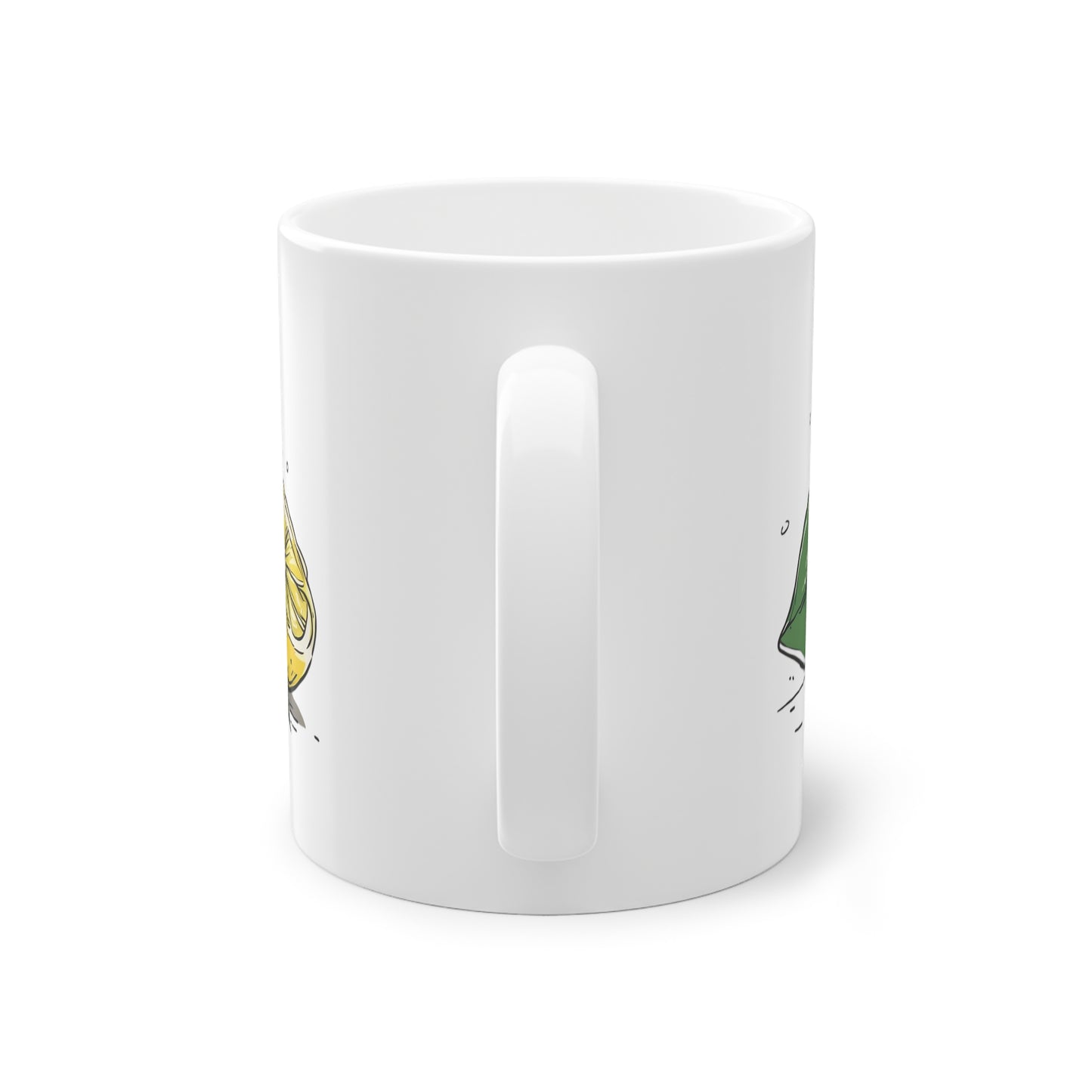 Weisse Tasse "Zitronen"