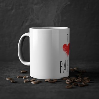 Weisse Tasse "I love Paris"