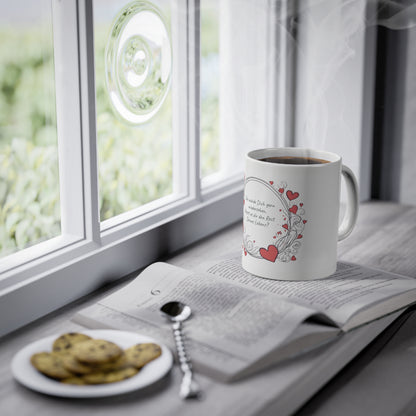 Weisse Tasse Liebeserklärung "gerne wiedersehen"