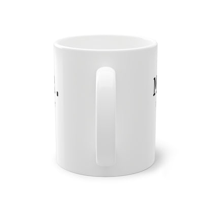 Weisse Design Partnertasse "Mr."