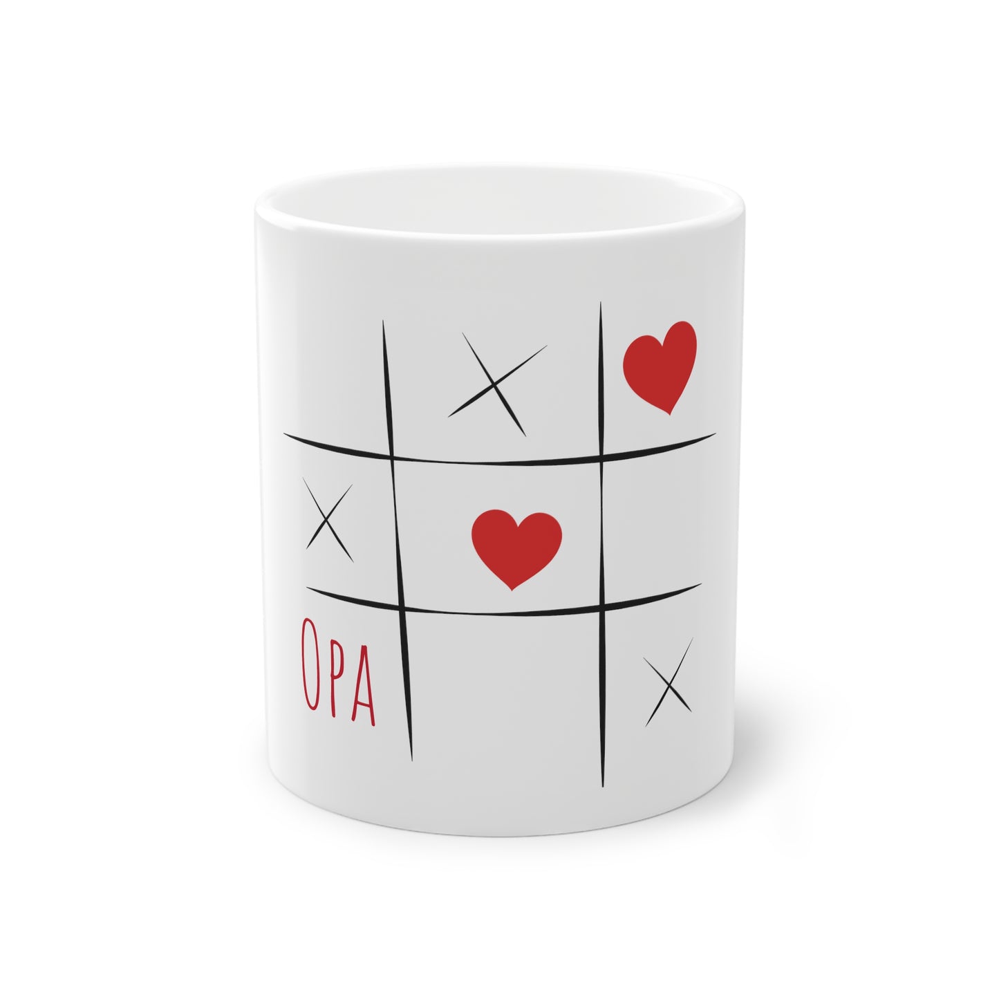 Weisse Tasse Opa Liebe