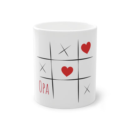 Weisse Tasse Opa Liebe