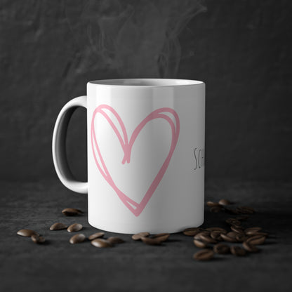 Weisse Partnertasse "Pech & Schwefel"