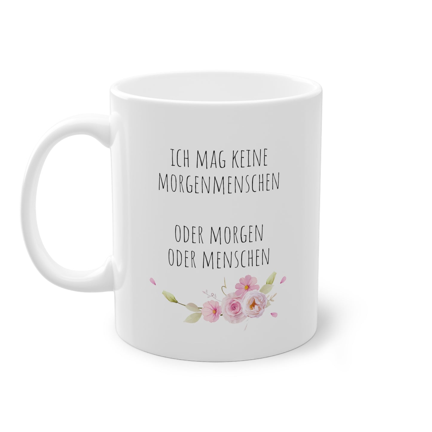 Weiße Büro Tasse "Morgenmenschen"