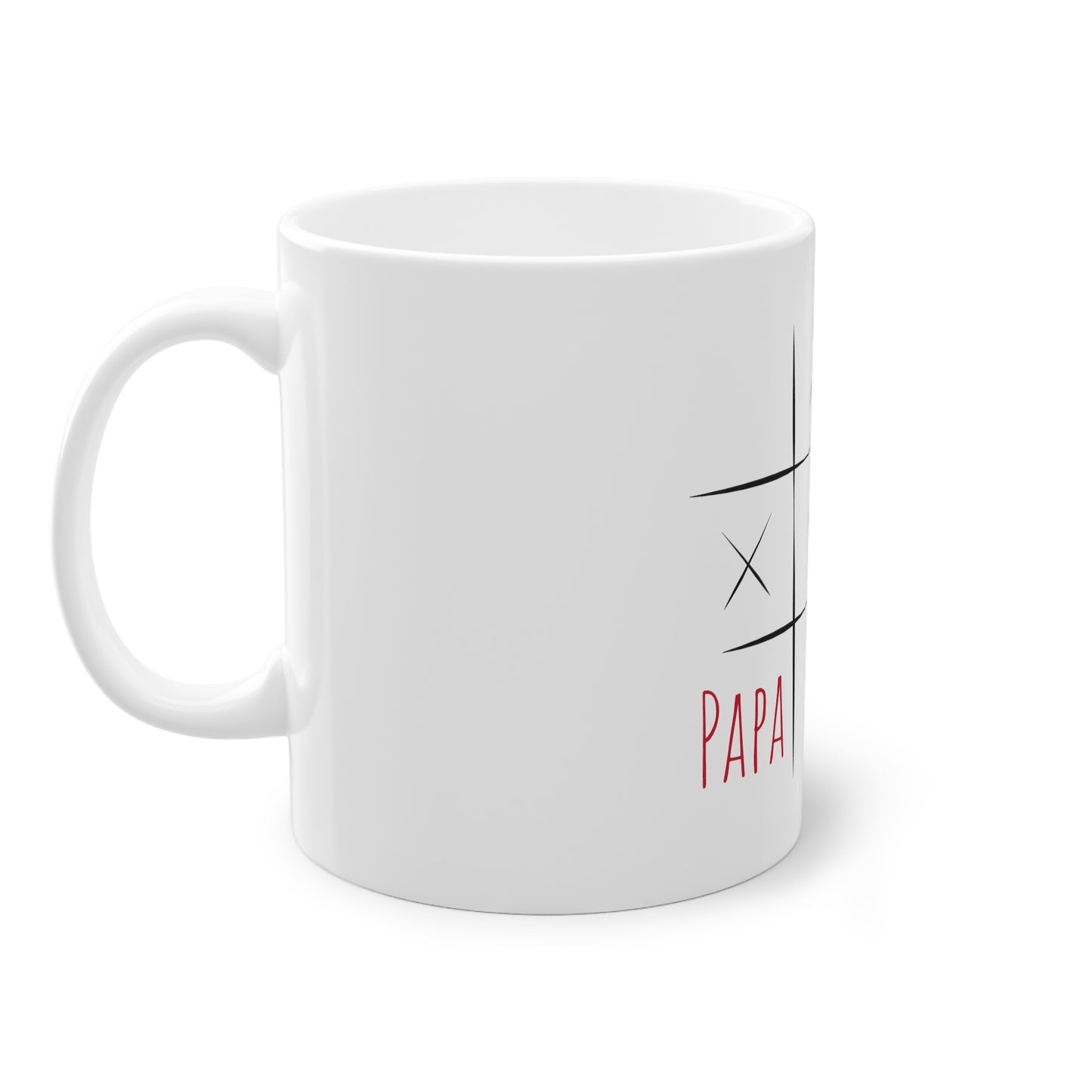 Weisse Tasse Papa Liebe