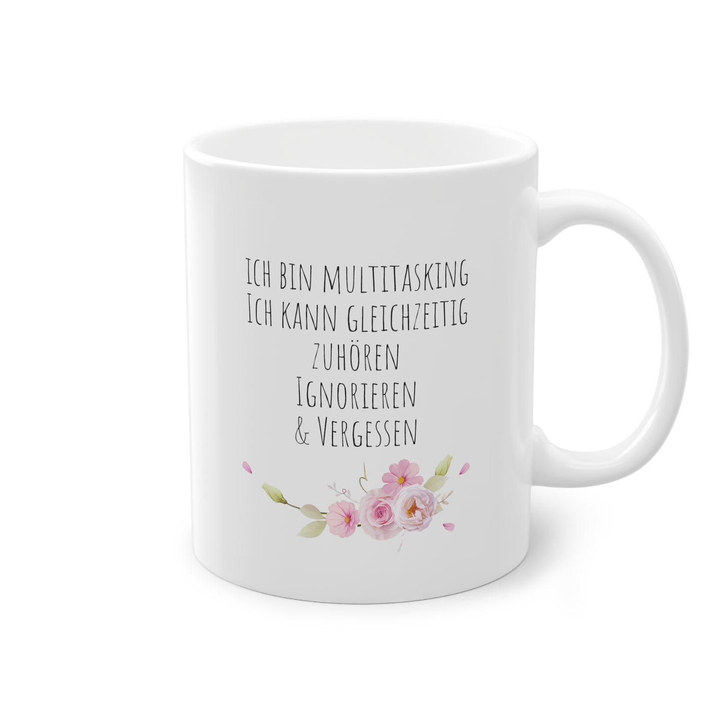 Weiße Büro Tasse "Multitasking"