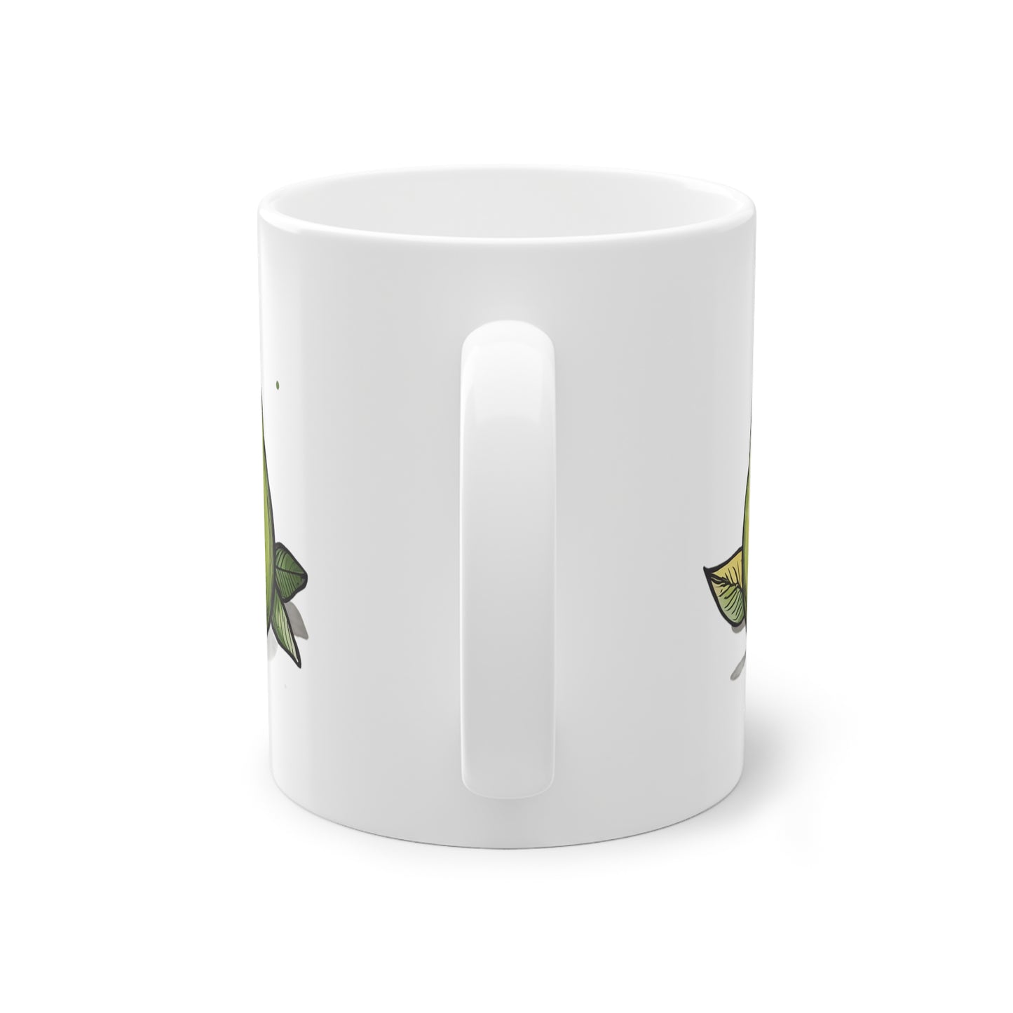 Weisse Tasse "Birnen"