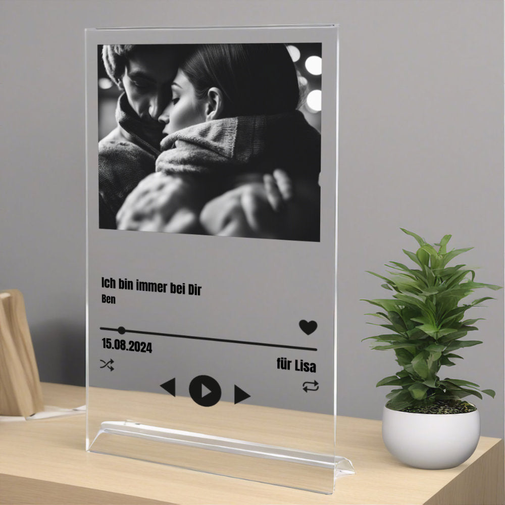 Album Cover Acryglas Trost personalisierbar mit Foto & Text